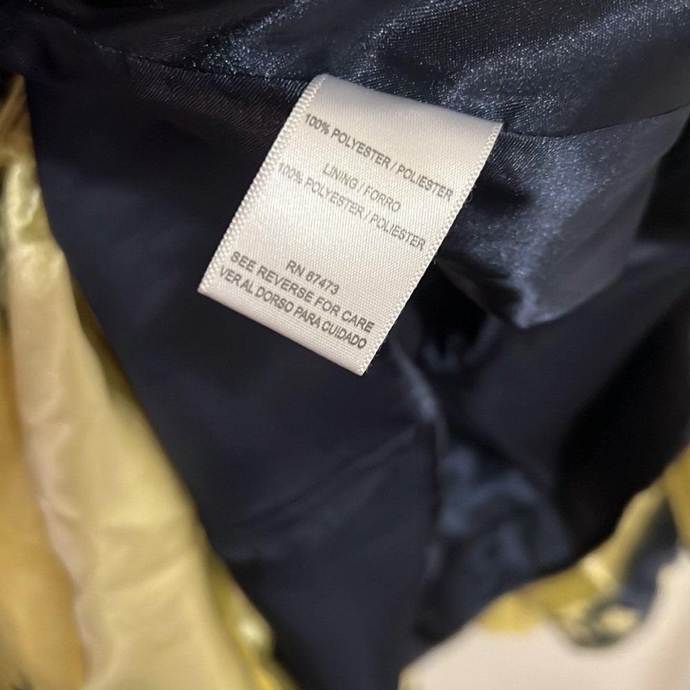 Julian Taylor Chic Fit Flare Navy Lime Yellow Dress Size 6 - Picture 8 of 13